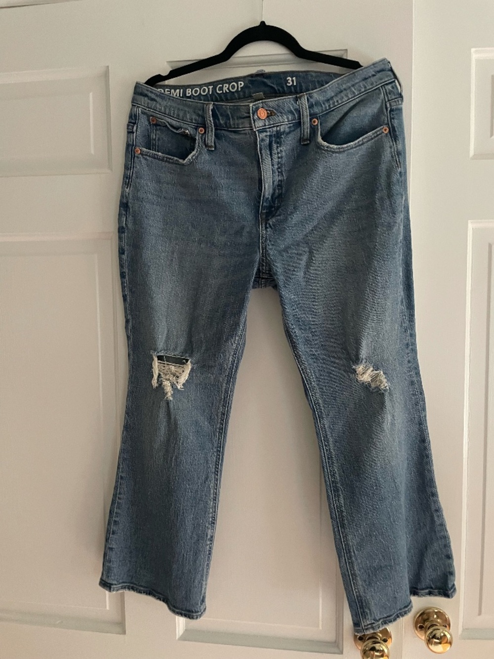 JCrew Denim Demi Boot Crop Size 31